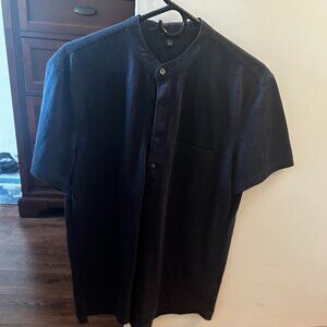 Club Monaco band collar shirt
